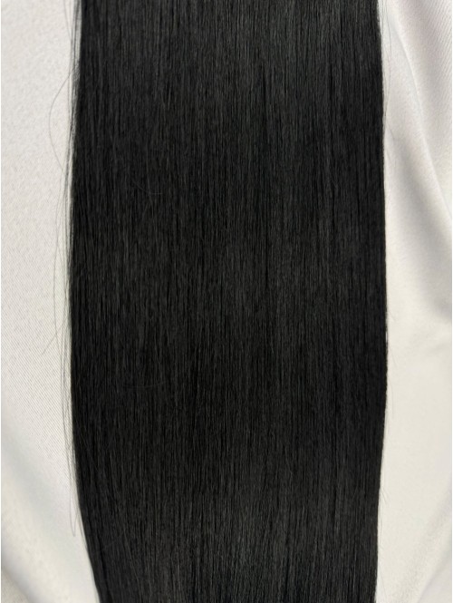 Βιετναμέζικα μαλλιά Genius Weft 60 cm - μαύρο 01