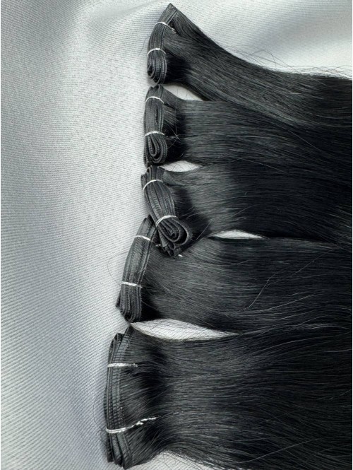 Βιετναμέζικα μαλλιά Genius Weft 60 cm - μαύρο 01