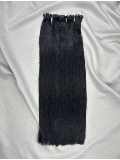 Βιετναμέζικα μαλλιά Genius Weft 60 cm - μαύρο 01