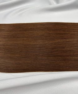 Виетнамска коса Genius Weft 60см - Тъмно кестенява 1A