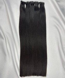 Виетнамска коса Genius Weft 60см - Тъмно кестенява/черна 1B