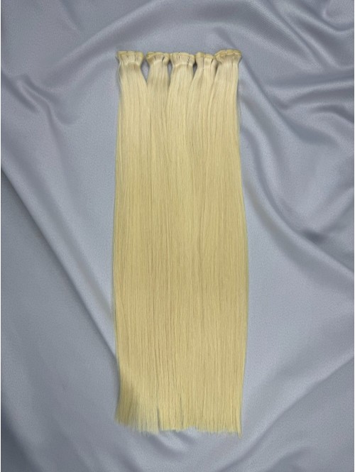 Păr vietnamez Genius Weft 60 cm - blond platinat 60C
