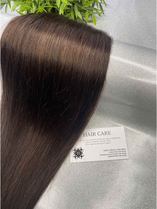 Păr natural Remy 55 cm - șaten natural 02