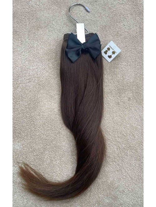 Păr natural Remy 55 cm - șaten natural 02