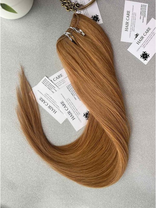 Păr natural Remy 55 cm - blond închis 10