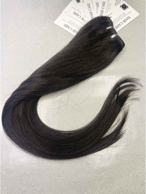 Păr natural Remy 55 cm - șaten închis/negru 1B Păr natural Remy 55 cm - șaten închis/negru 1B