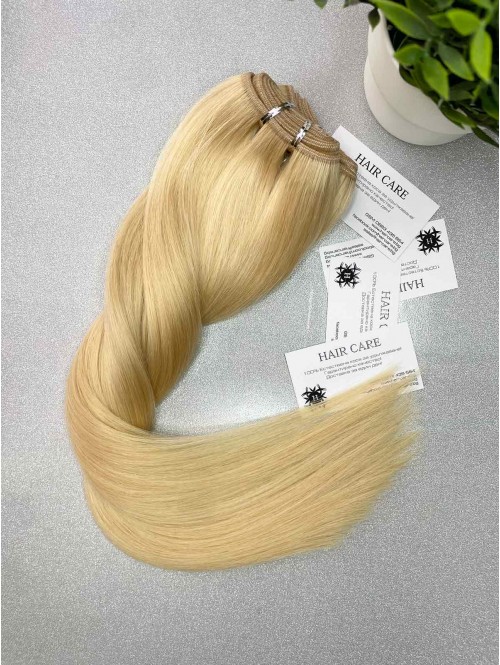 Φυσικά μαλλιά Remy 55 cm - φυσικό ξανθό 22 Φυσικά μαλλιά Remy 55 cm - φυσικό ξανθό 22