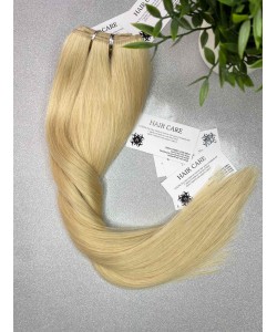 Păr natural Remy 55 cm - blond 24