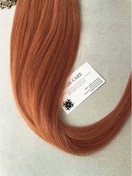 Păr natural Remy 55 cm - arămiu auriu 350