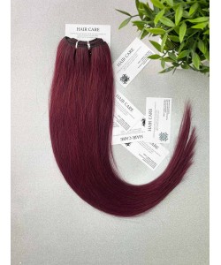Păr natural Remy 55 cm - mahon închis 99J