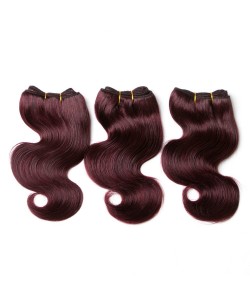 Wavy Remy Hair 55 cm – Dark Mahogany #99J Wavy Remy Hair 55 cm – Dark Mahogany #99J