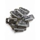 Dark Brown Hair Clips – 38mm
