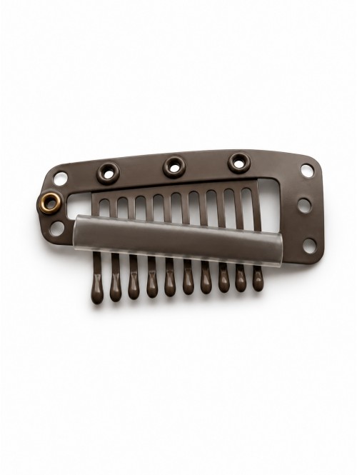 Dark Brown Hair Clips – 38mm