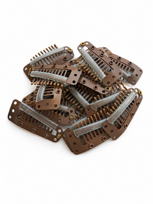 Light Brown Hair Clips – 38mm Light Brown Hair Clips – 38mm