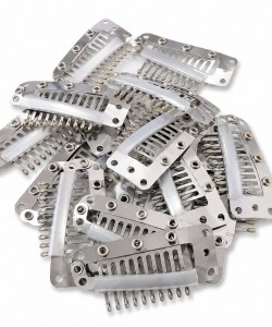 Clipsuri argintii pentru păr, 38 mm